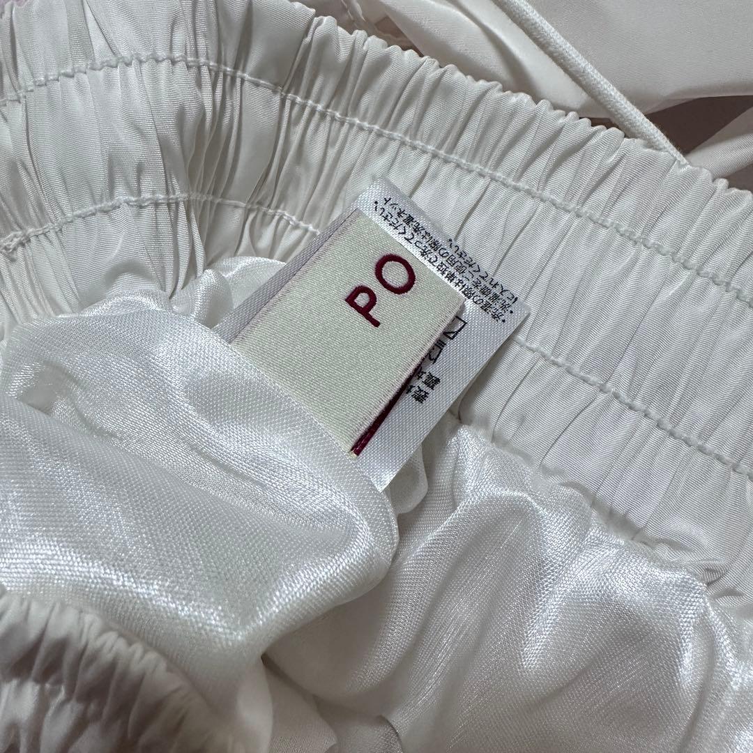 パンツ POPPY GATHER RIBBON CARGO PANTS (WHITE)