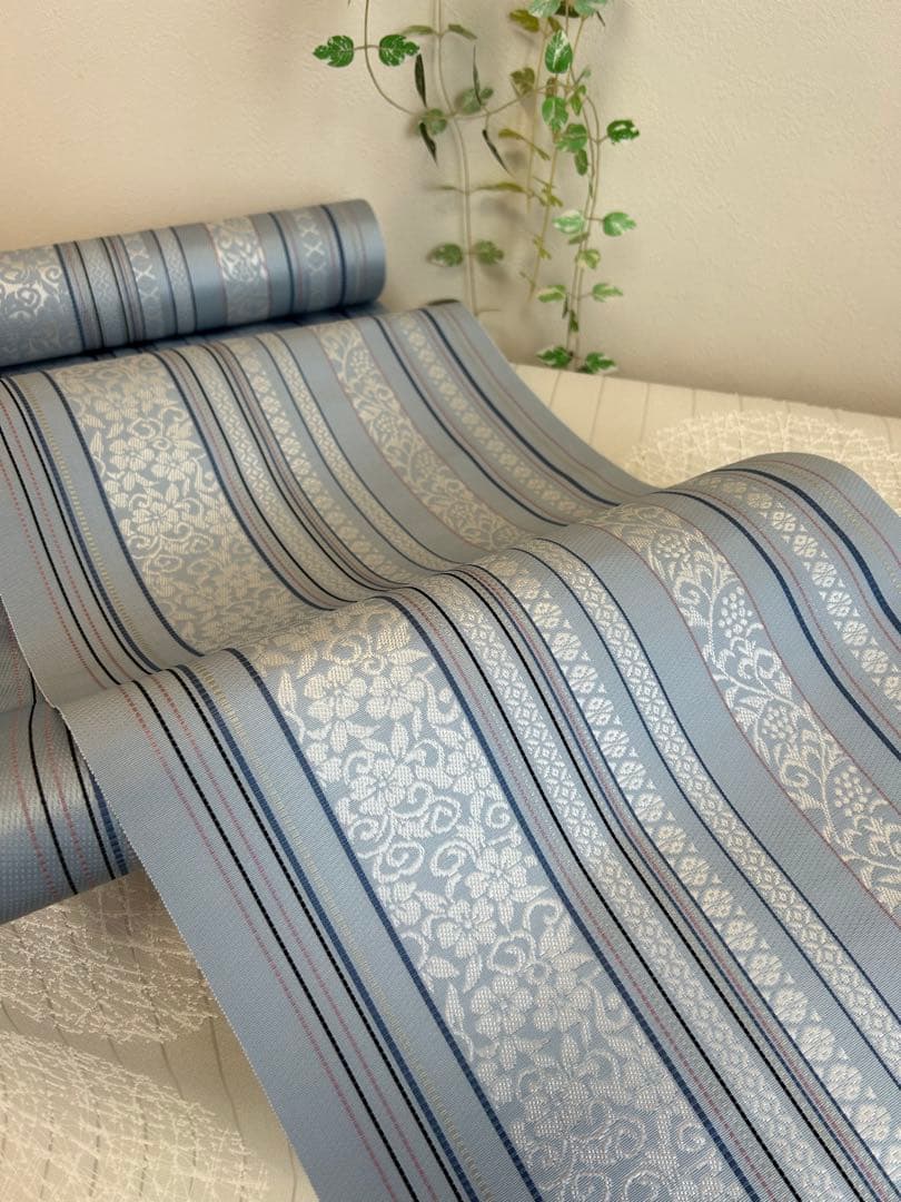 新品未使用品 博多織 着物 小紋 紬 未仕立て品 八寸名古屋帯 博多帯