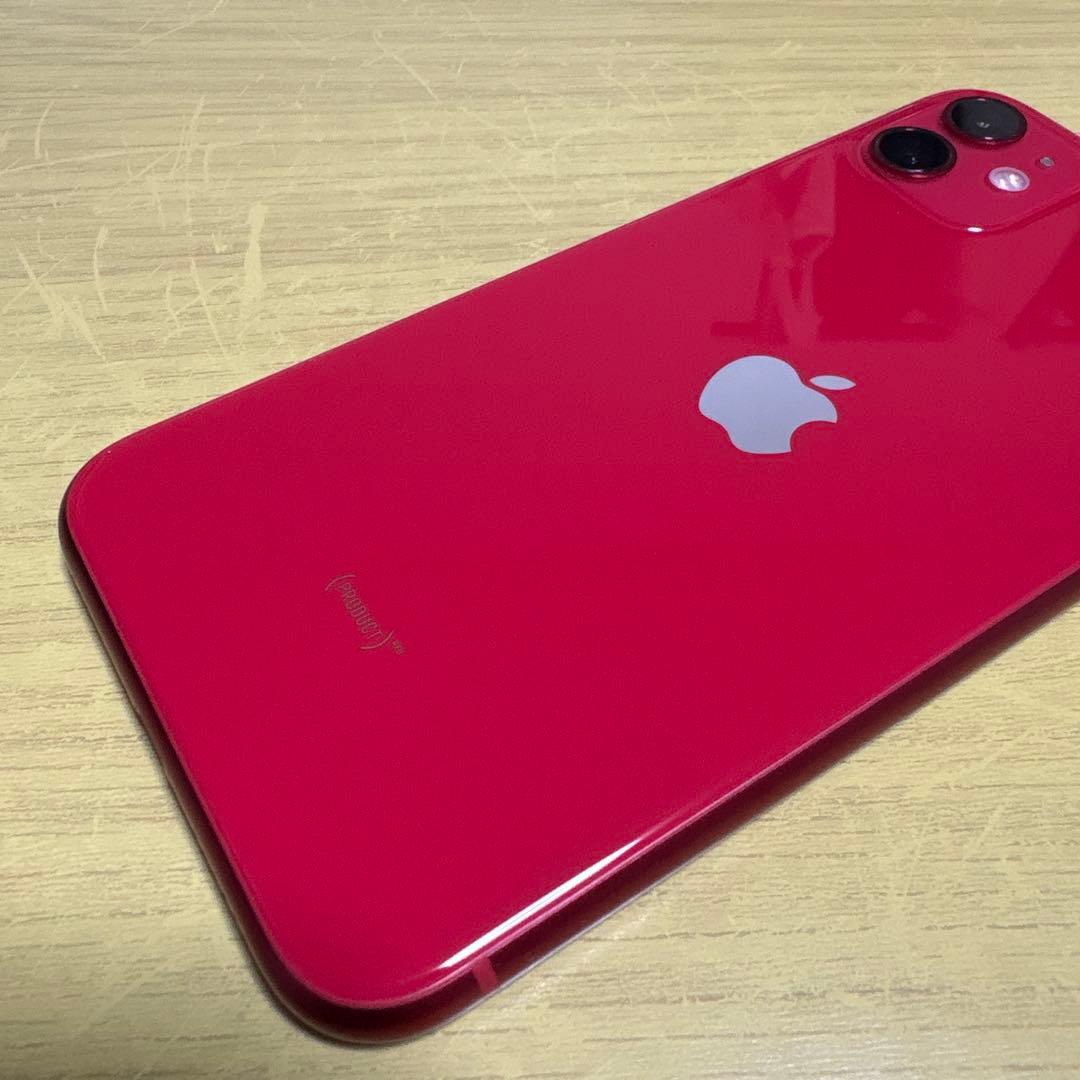 ［美品］Apple iPhone 11 (赤) 本体のみ 64GB SIMフリー
