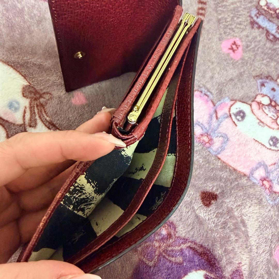 Vivienne Westwood バーガンディ 三つ折り財布　折り財布　がま口