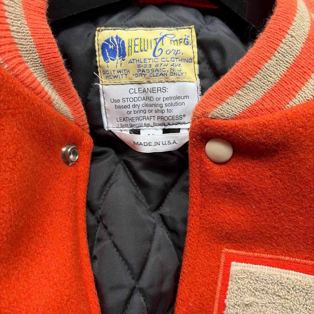 ヒューイット　HEWITT レザー スタジャン オレンジ/ベージュ サイズ40