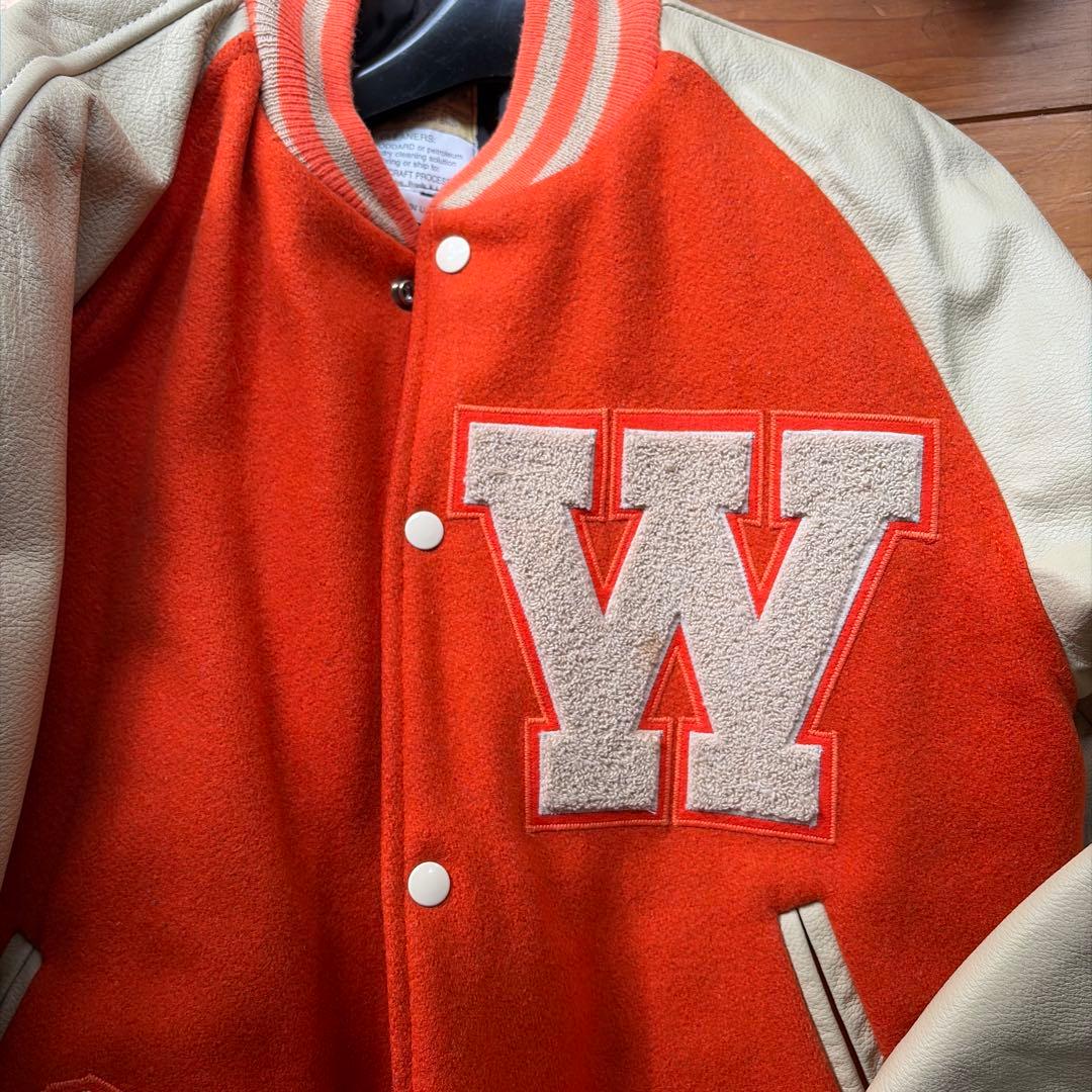 ヒューイット　HEWITT レザー スタジャン オレンジ/ベージュ サイズ40