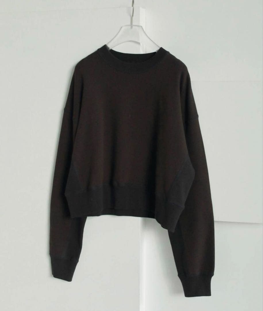 【11/30迄出品】anuke Bicolor Wide Sweat ブラウン