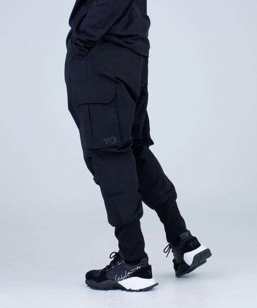 44,000円 Y-3 Y3 ワイスリー カーゴパンツ ナイロン FJ0398