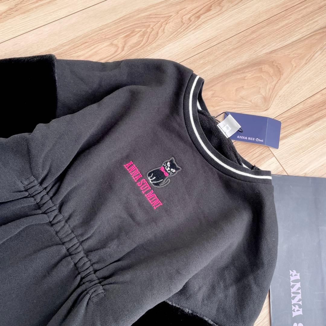 新品　アナスイミニ 140 TiTiワンピース　チェックニットセットアップ