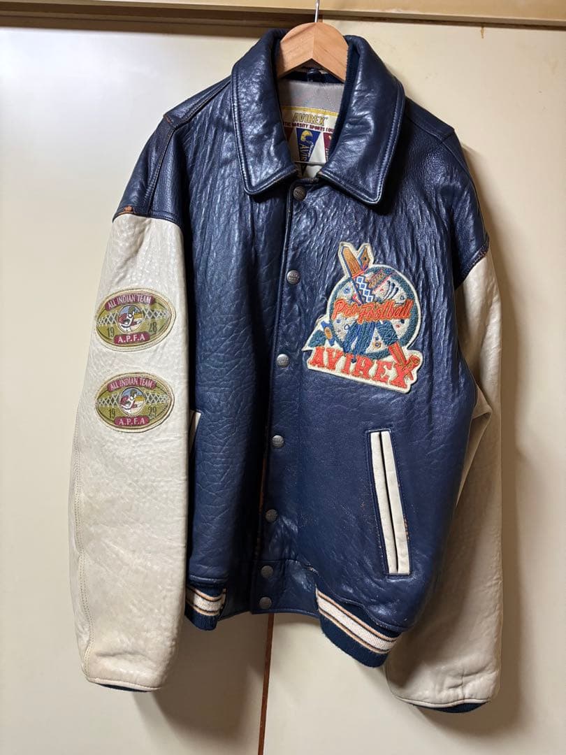 AVIREX アヴィレックス　アメリカンフットボール オールレザー