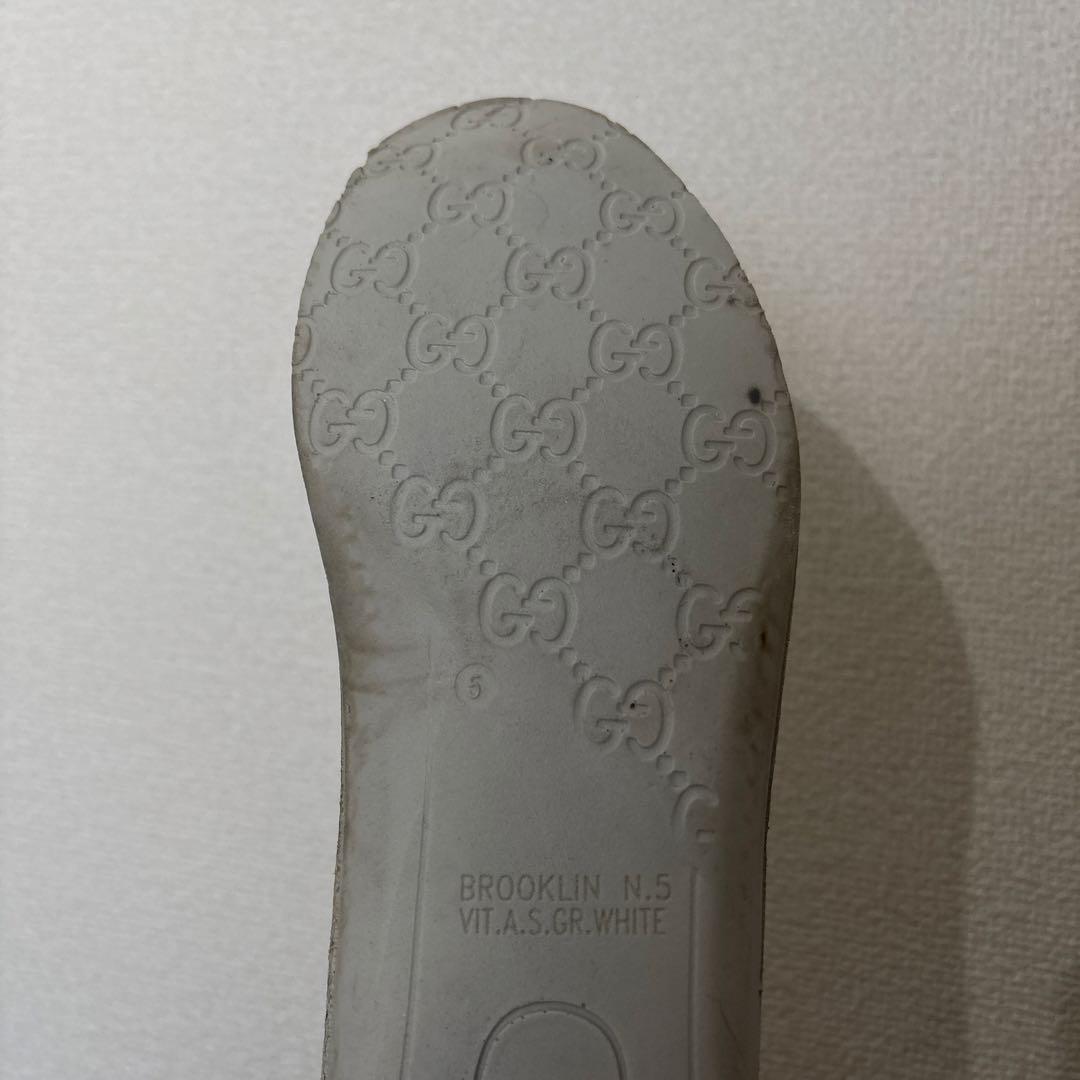 GUCCI シェリーライン　スネーク刺繍 レザースニーカー　シューズ　グッチ