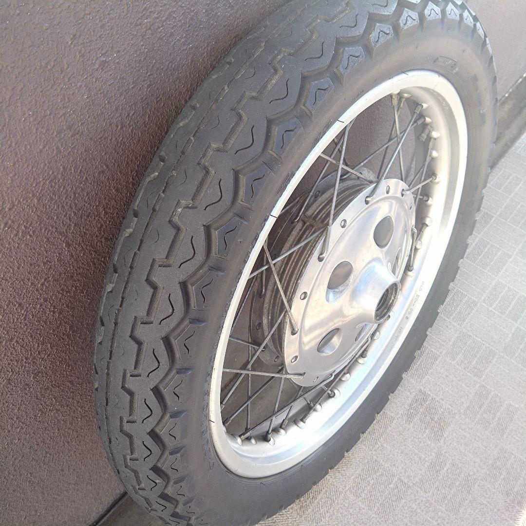 ぽこりん SR400 ドラム 純正フロントホイール&タイヤセット
