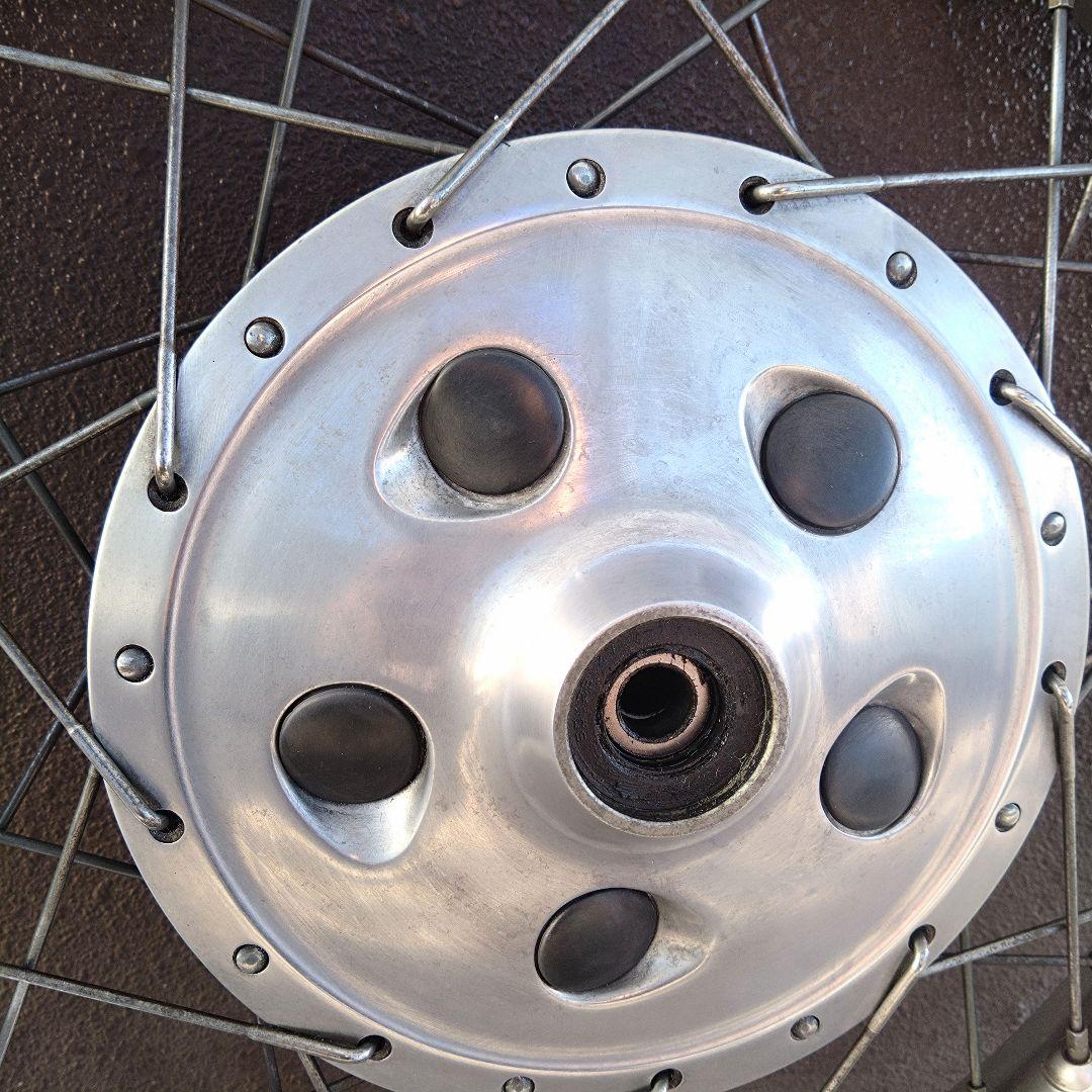 ぽこりん SR400 ドラム 純正フロントホイール&タイヤセット