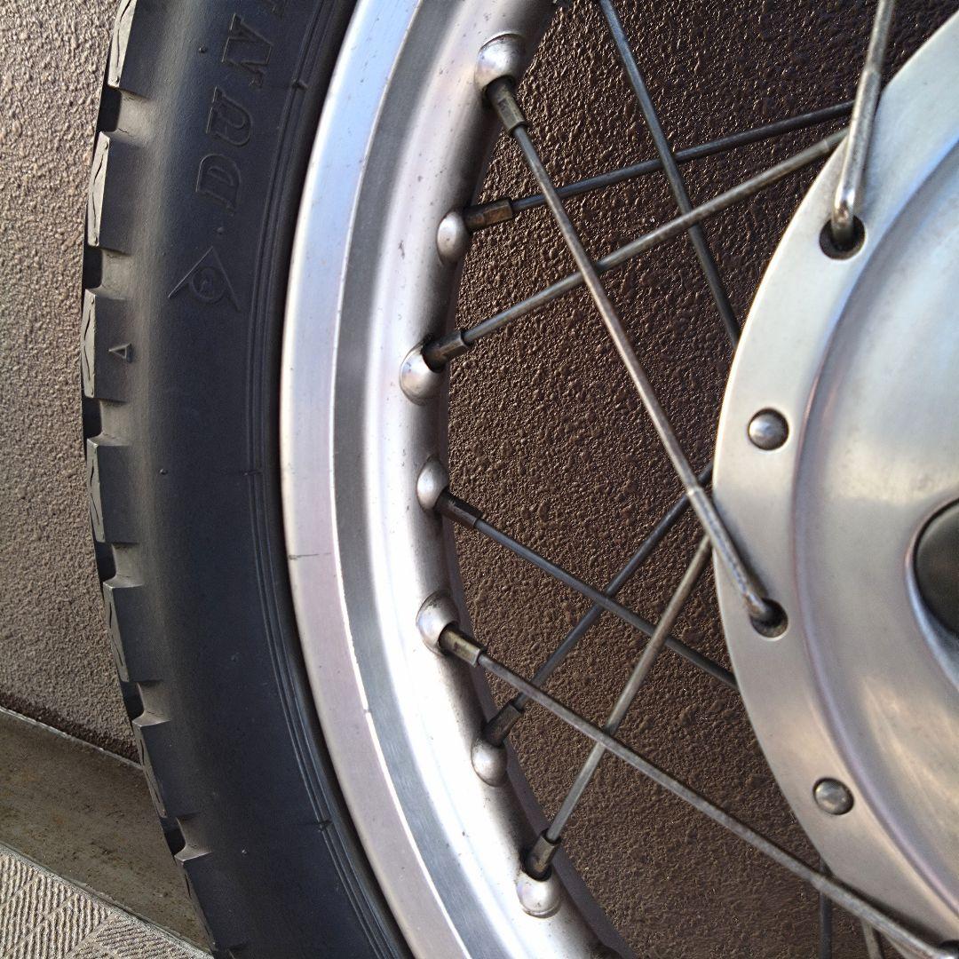 ぽこりん SR400 ドラム 純正フロントホイール&タイヤセット