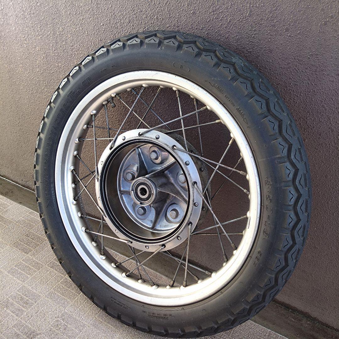 ぽこりん SR400 ドラム 純正フロントホイール&タイヤセット