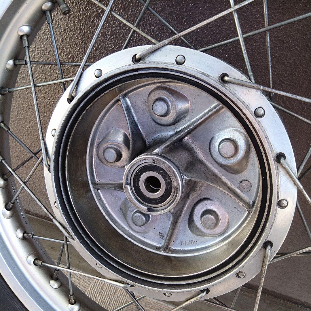 ぽこりん SR400 ドラム 純正フロントホイール&タイヤセット