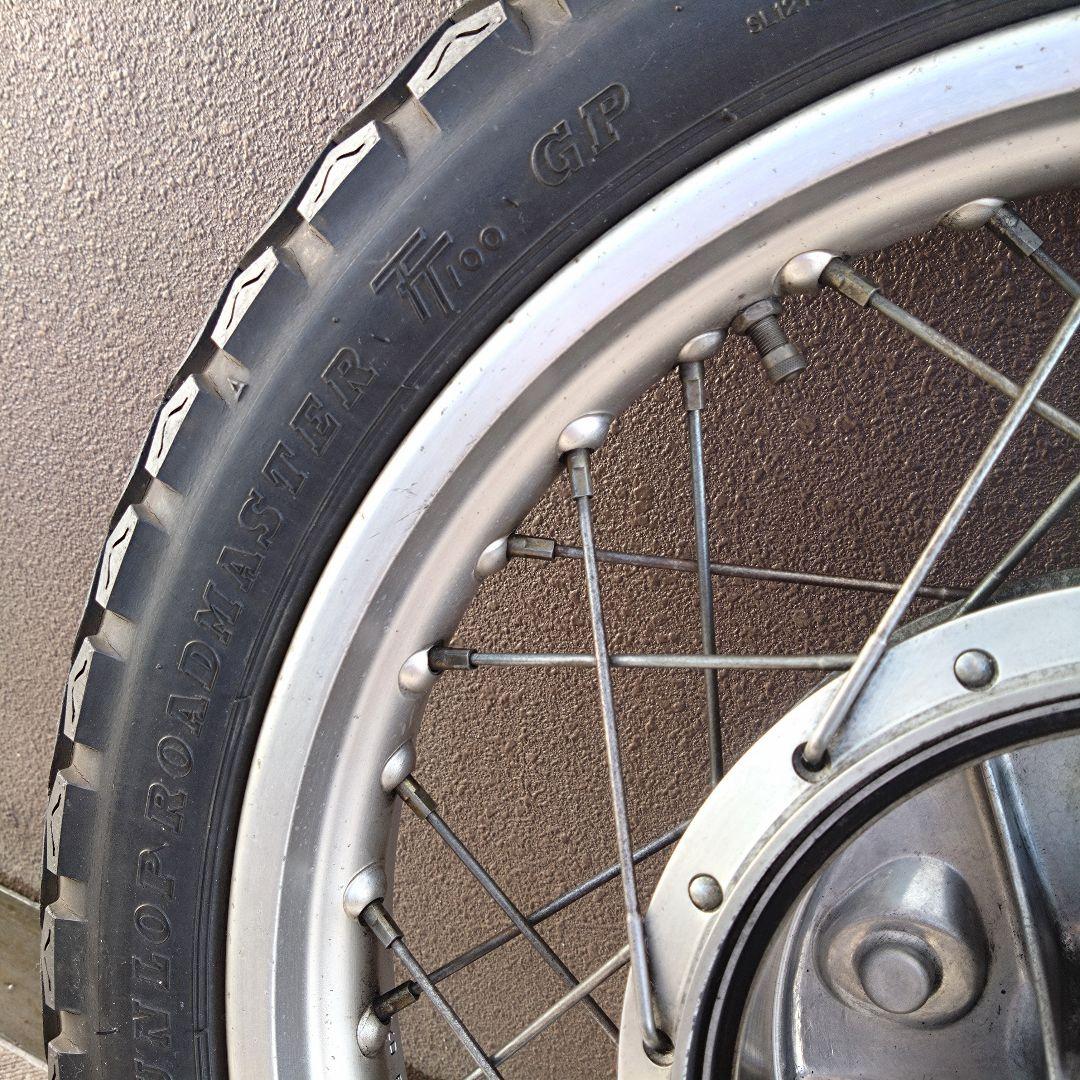 ぽこりん SR400 ドラム 純正フロントホイール&タイヤセット