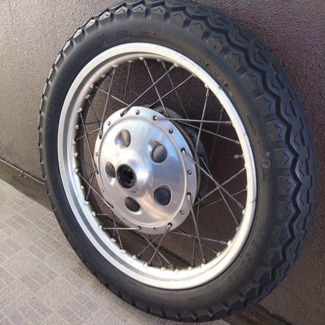 ぽこりん SR400 ドラム 純正フロントホイール&タイヤセット