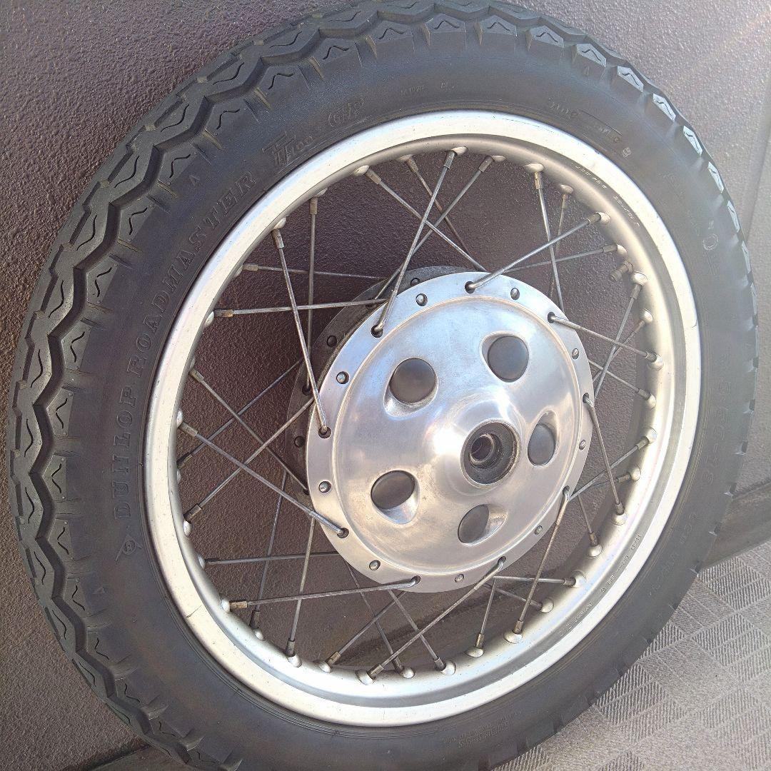 ぽこりん SR400 ドラム 純正フロントホイール&タイヤセット