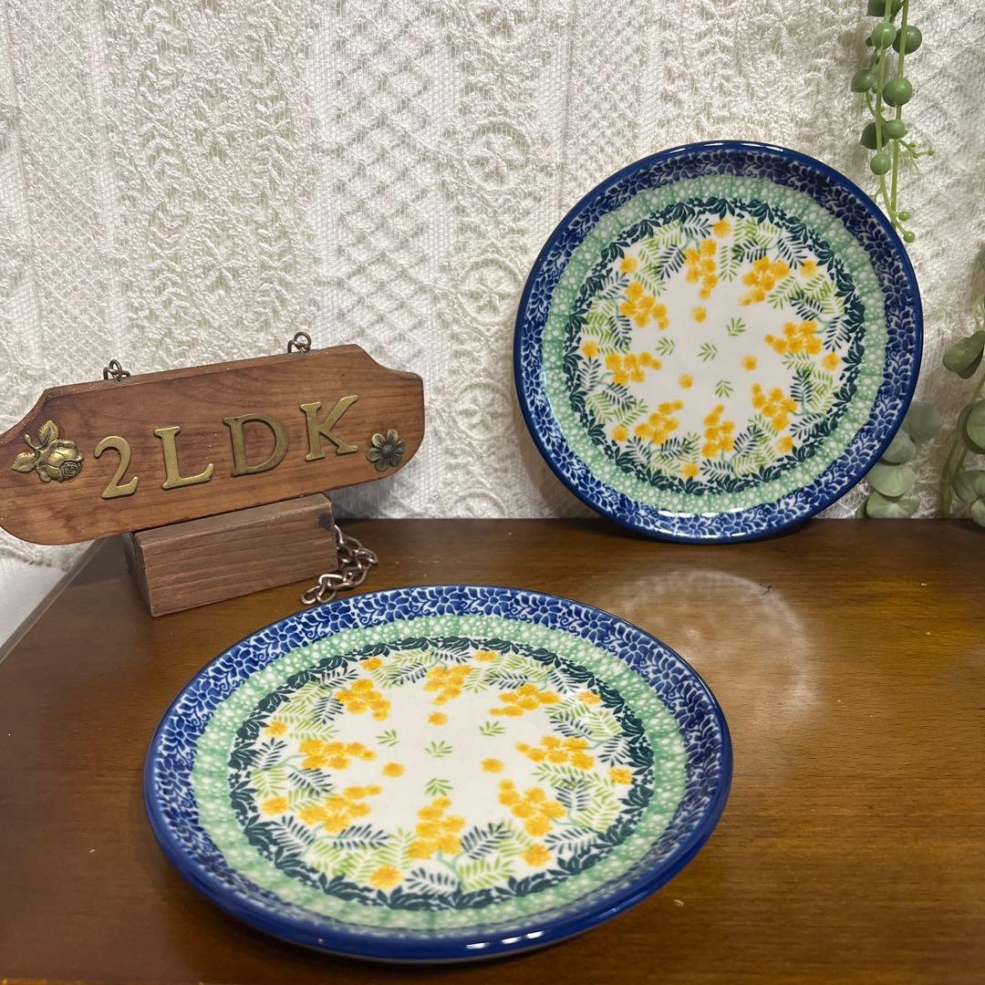 2点セット☆ツェラミカ☆ハンドメイド☆ミモザ