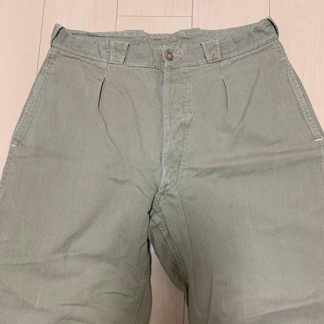 フランス軍 実物 M52チノ サイズ14 1950s 後期型