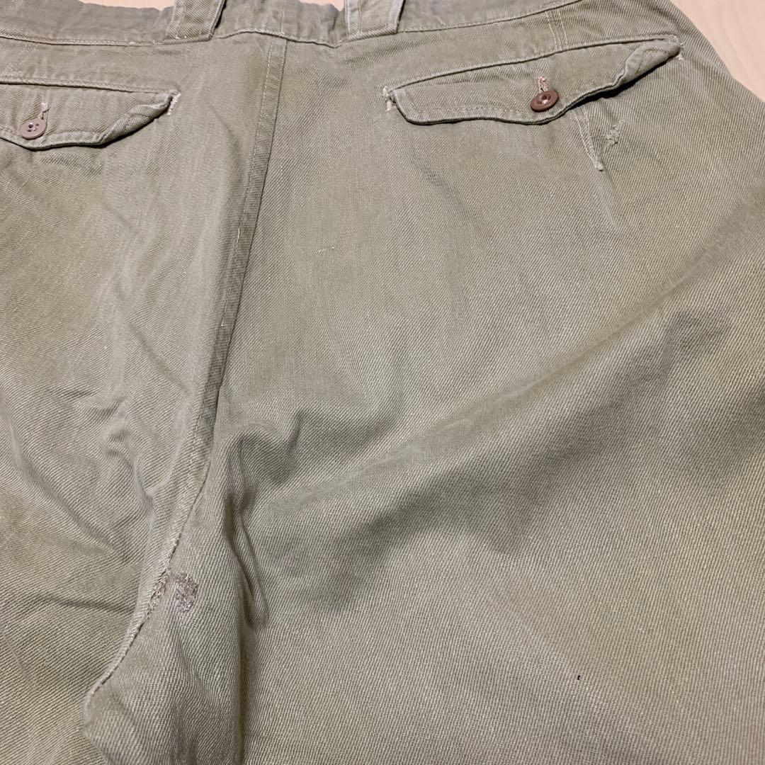 フランス軍 実物 M52チノ サイズ14 1950s 後期型