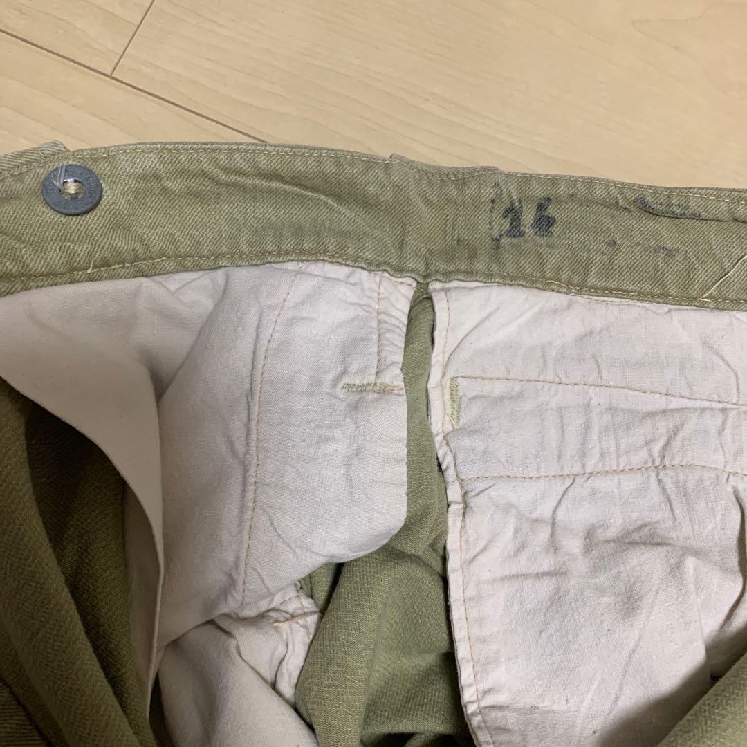 フランス軍 実物 M52チノ サイズ14 1950s 後期型