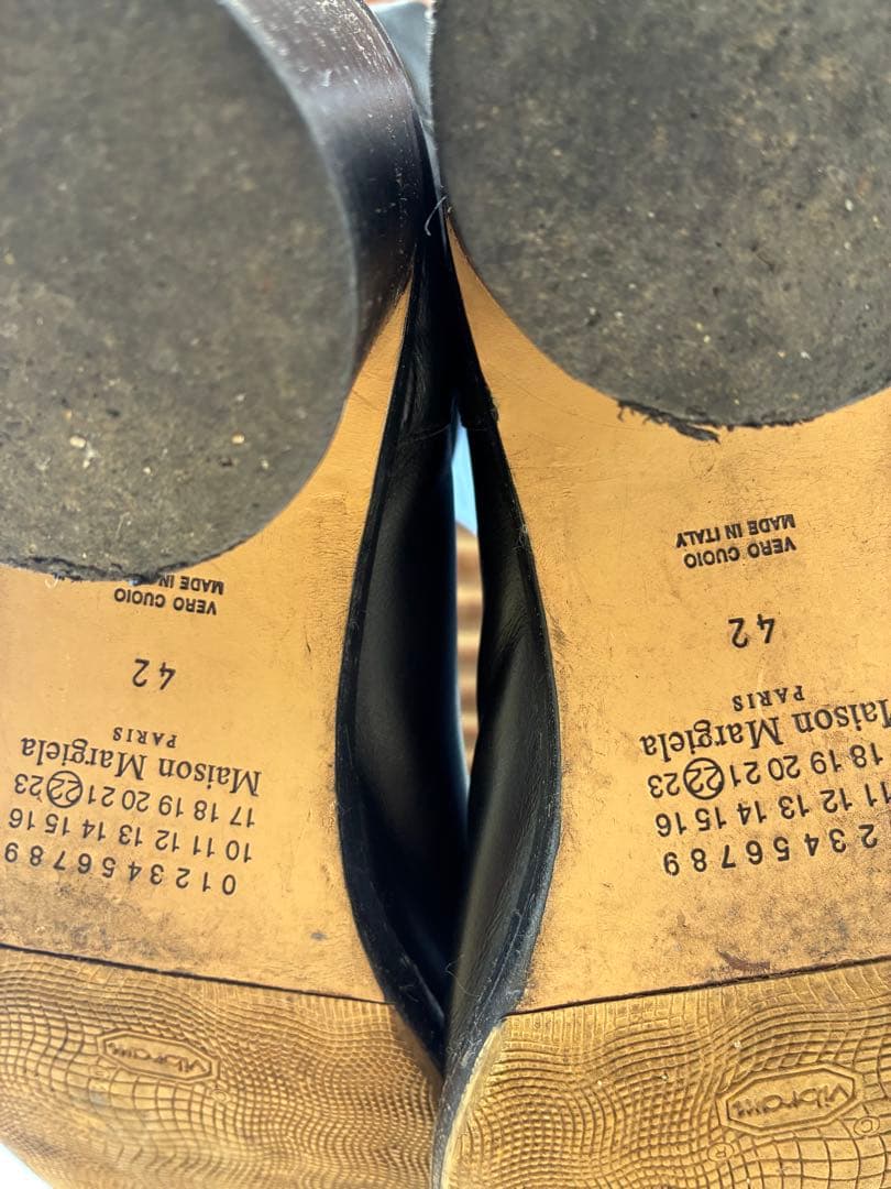 く*り様 Maison Margiela ブラックブーツ 42