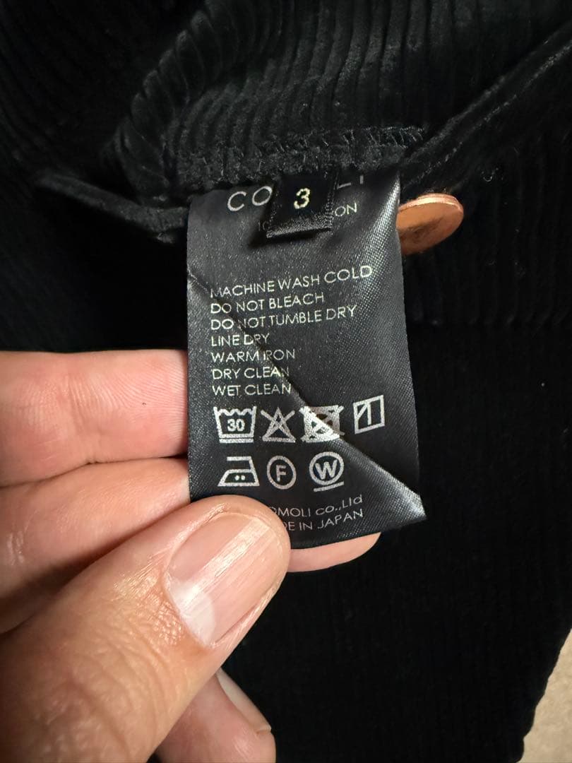 t*m様 COMOLI 25AW コーデュロイワークパンツ サイズ3