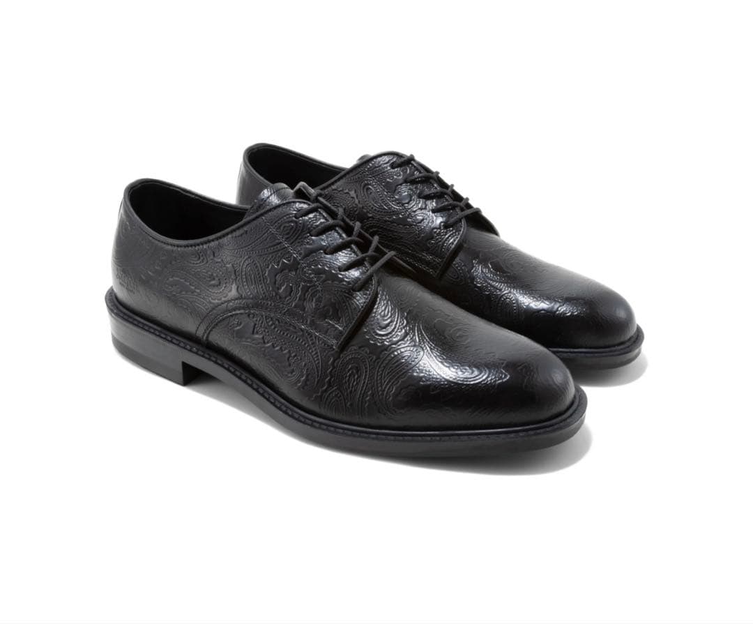 The Kenford Fineshoes ペイズリー ラバーソールプレーントゥ