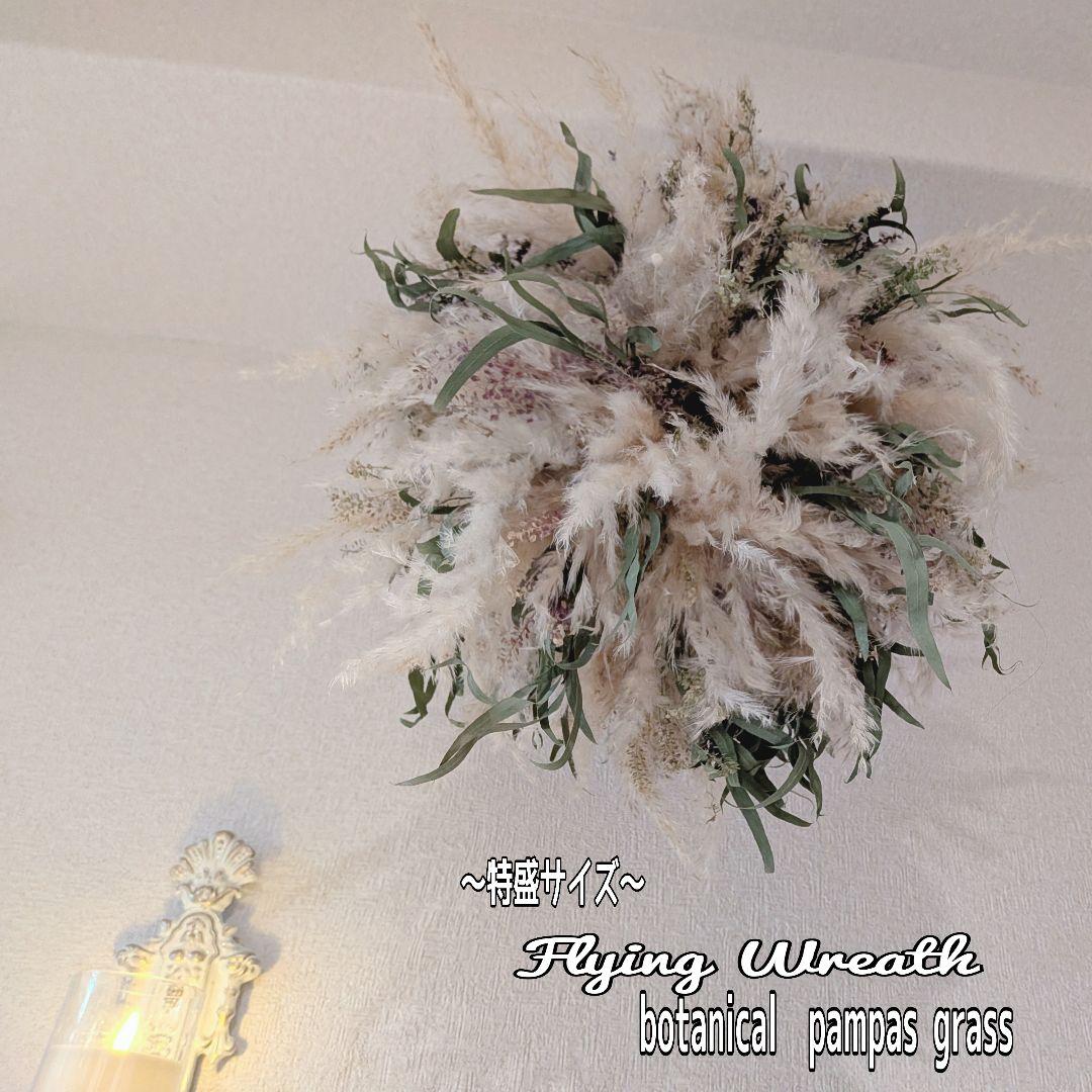 Flying Wreath【フライングリースのある暮らし】ボタニカル調　＊大型