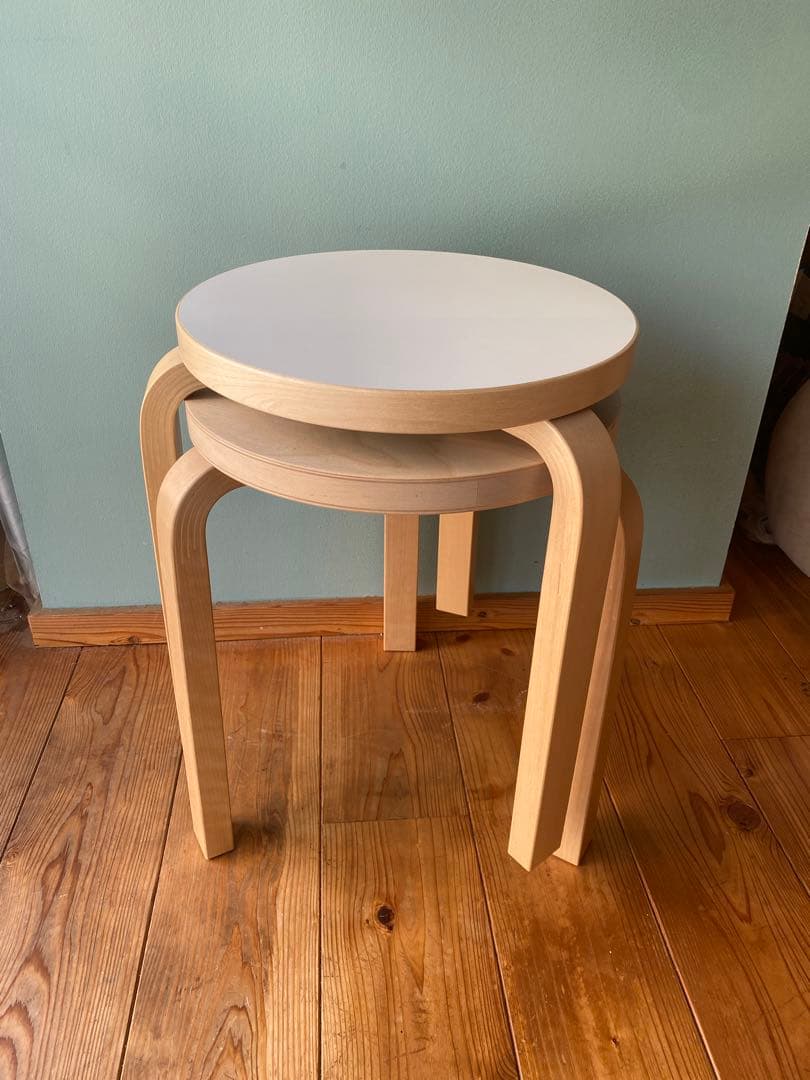 【正規品】artek スツール 60 ホワイト ラミネート