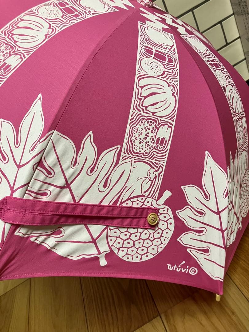 新作　ハンドメイド　tutuvi生地　日傘