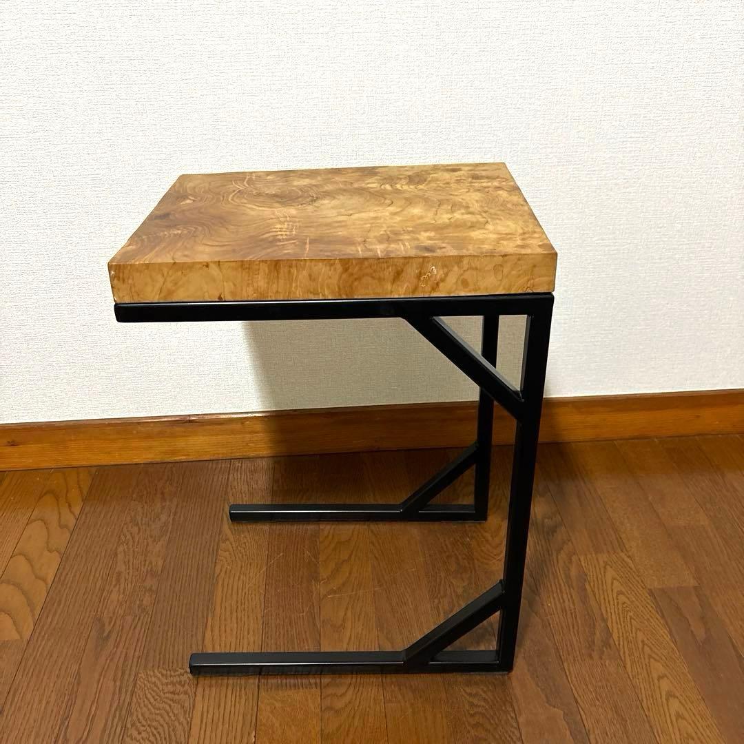 【良品】サイドテーブル チーク 無垢材