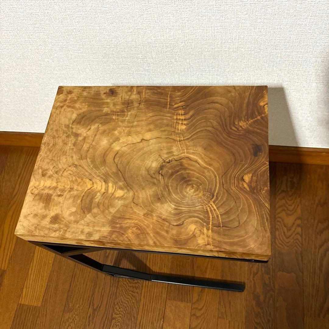 【良品】サイドテーブル チーク 無垢材