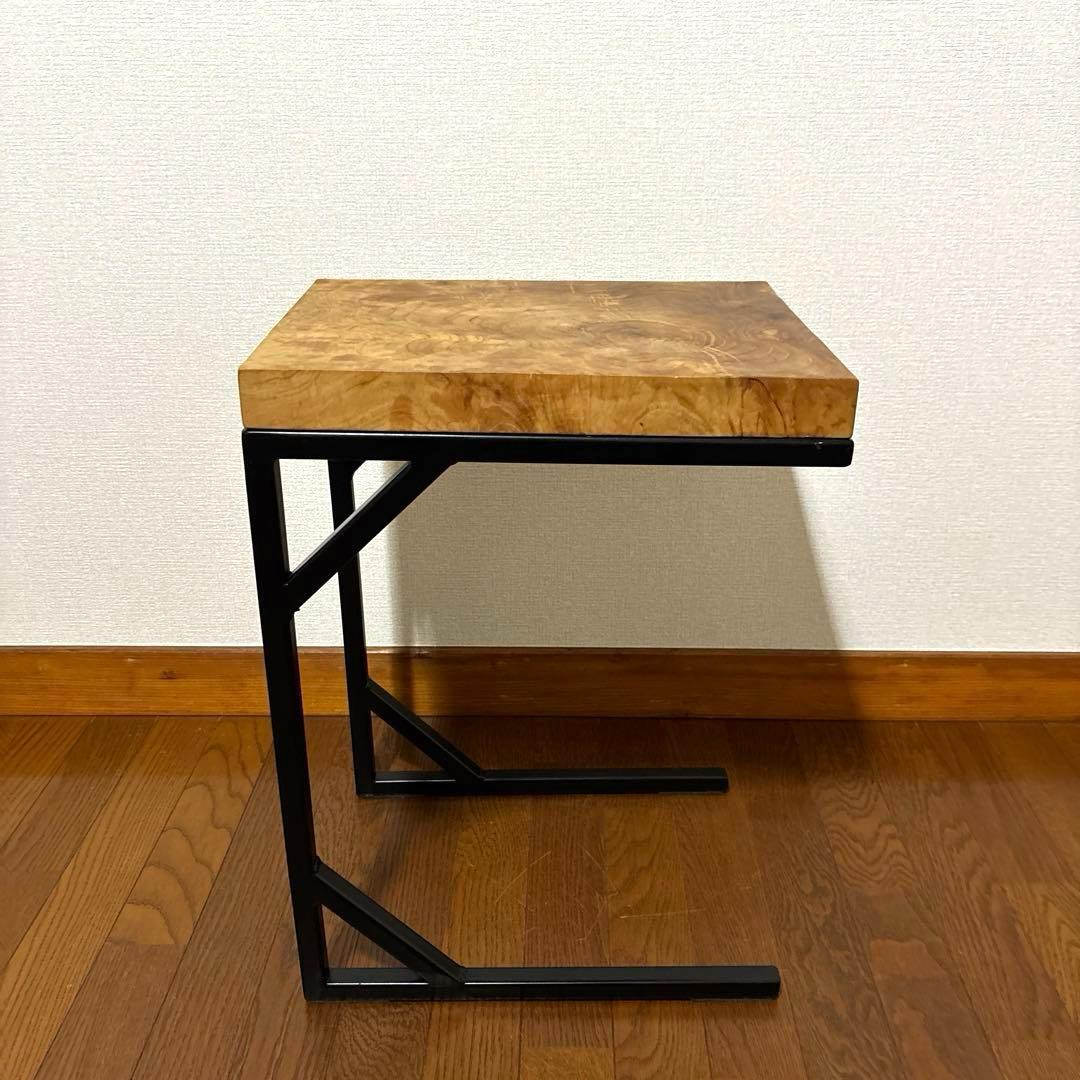 【良品】サイドテーブル チーク 無垢材