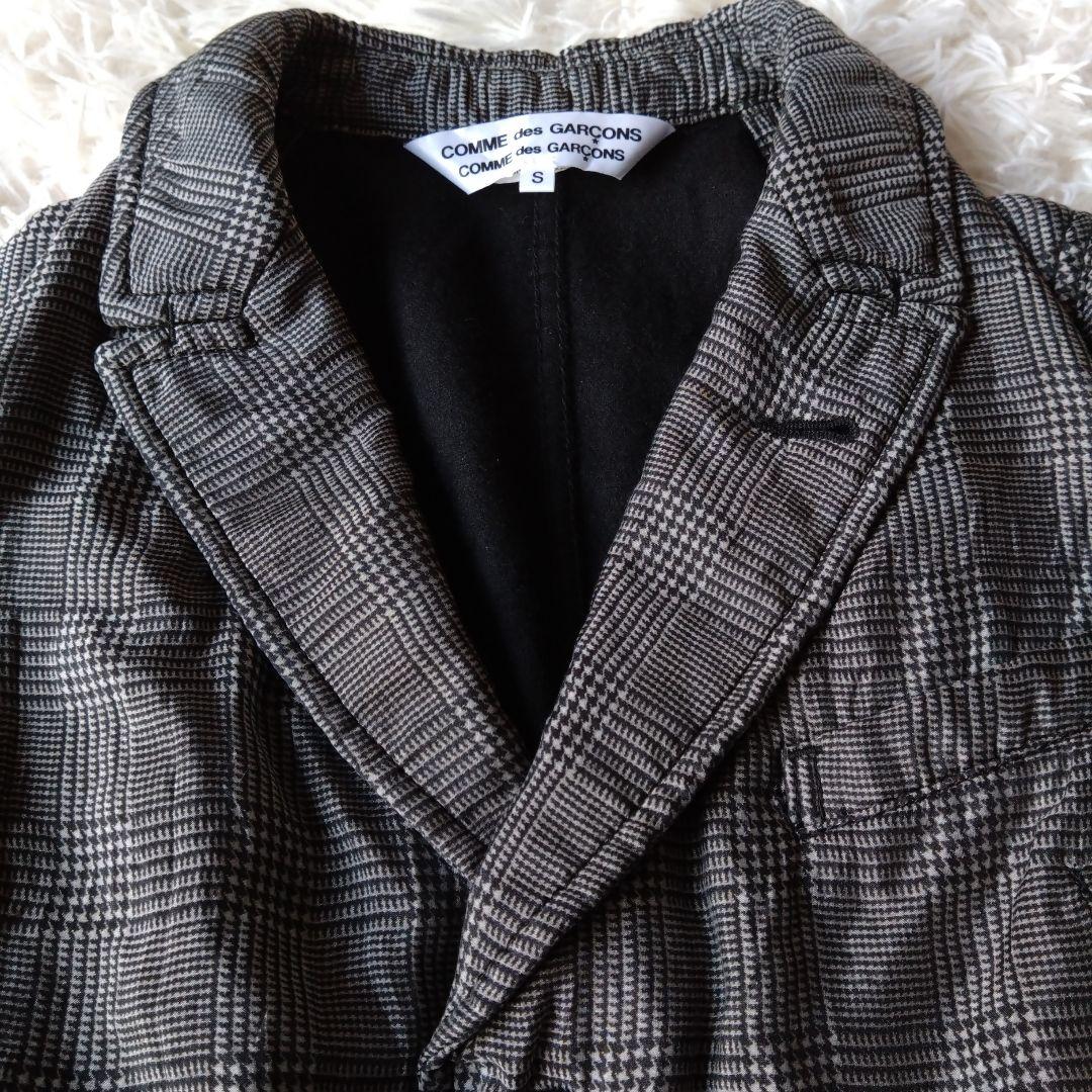 コムデギャルソン　コムコム　燕尾　ジャケット　グレンチェック