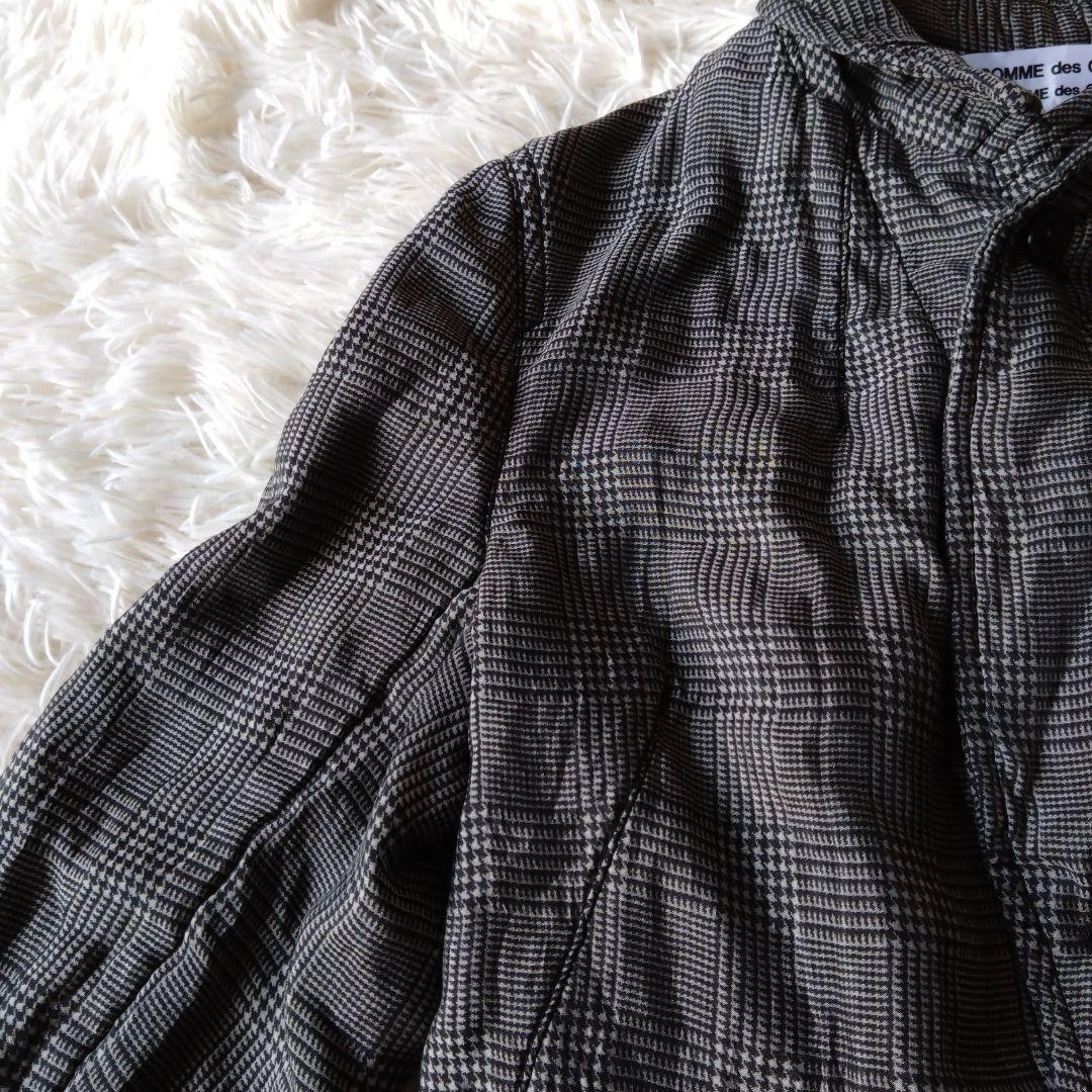 コムデギャルソン　コムコム　燕尾　ジャケット　グレンチェック