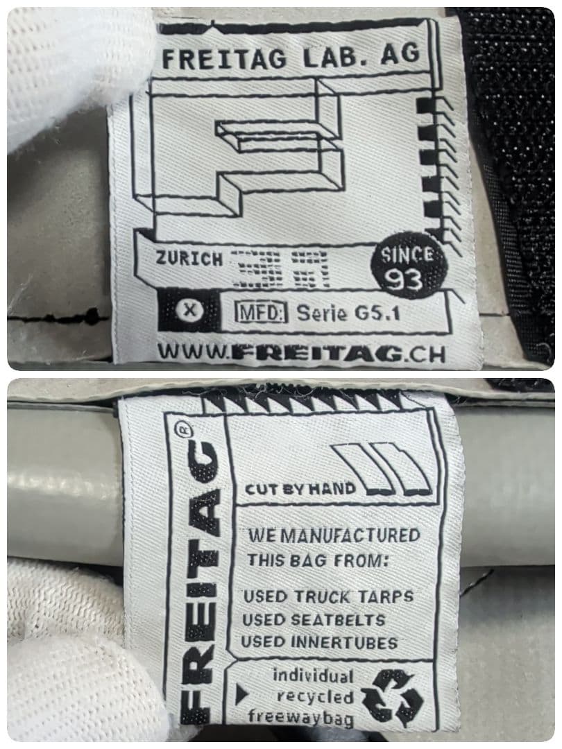 美品 フライターグ F133 BONANZA リュック 白 黒 廃盤品