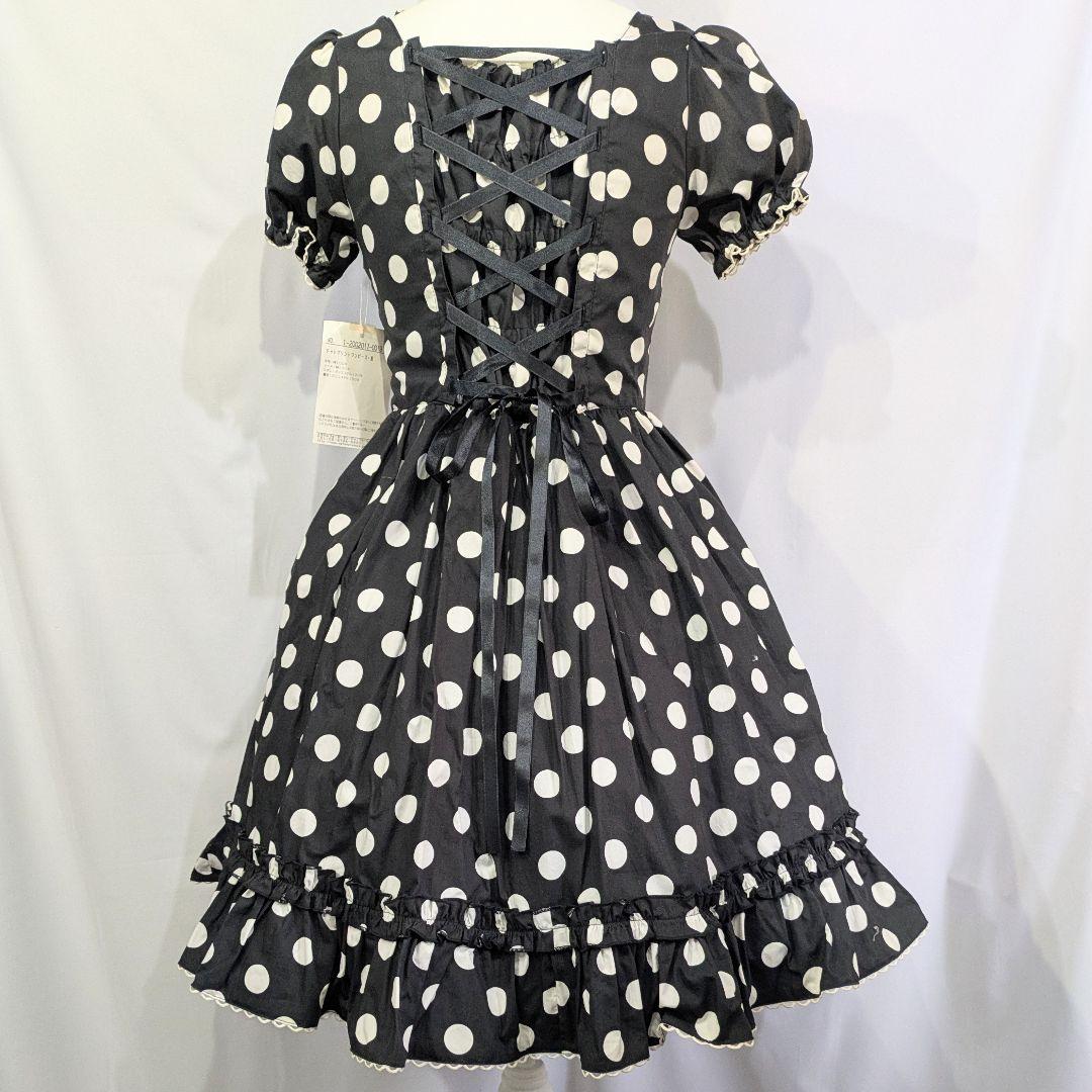 【新品未着用】morphose メタモルフォーゼドットプリントワンピース