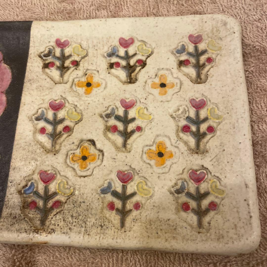 本田あつみ　fudge 花柄プレート