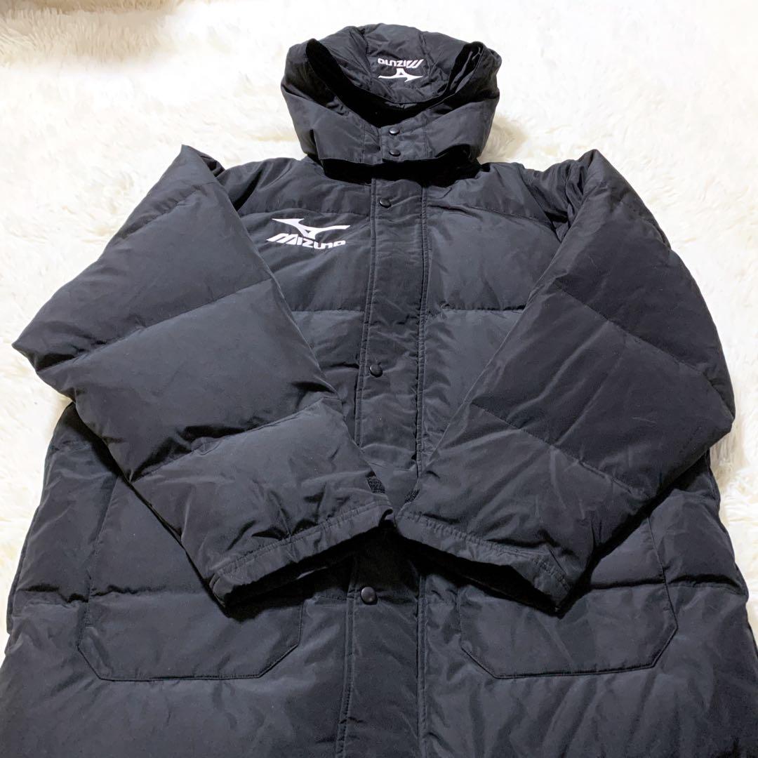 【最終価格】★mizuno ミズノ ダウン ベンチコート ブラック2XL