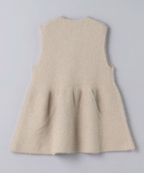 ユナイテッドアローズ/フォックスカシミヤ　フリルベスト　ジレ　ファー