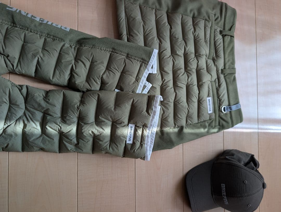 BRIEFING ブリーフィング　セットアップ　オリーブグリーン ダウンセット