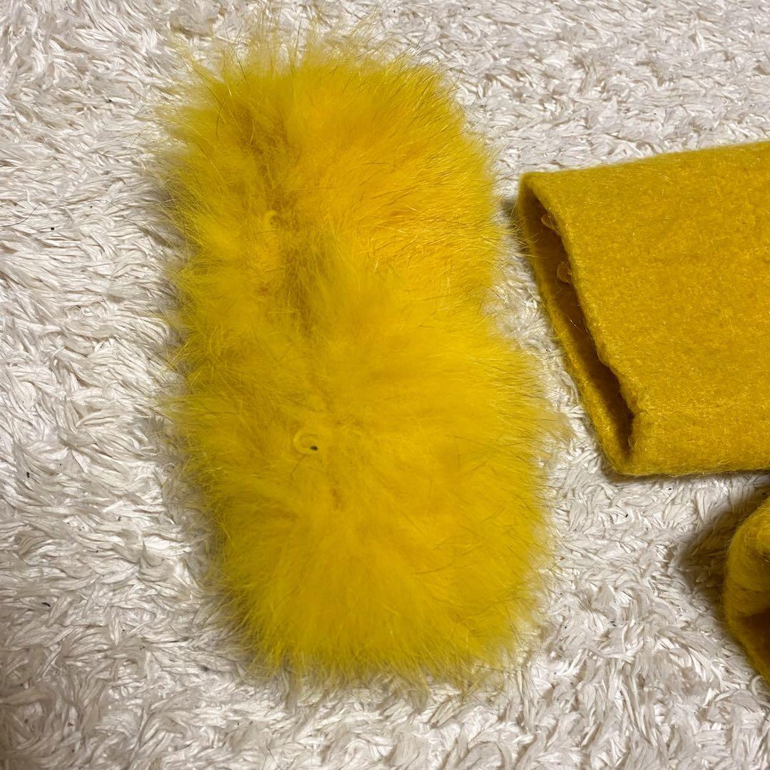 2way・美品✨ダイアグラム　シャギーショートPジャケット　ウール　フォックス