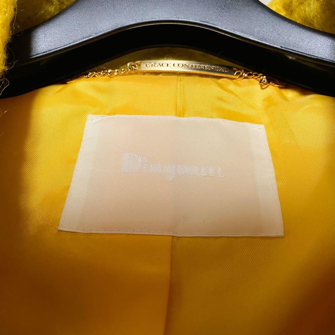 2way・美品✨ダイアグラム　シャギーショートPジャケット　ウール　フォックス