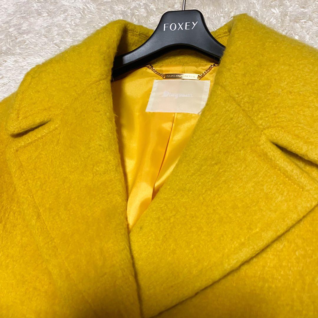 2way・美品✨ダイアグラム　シャギーショートPジャケット　ウール　フォックス