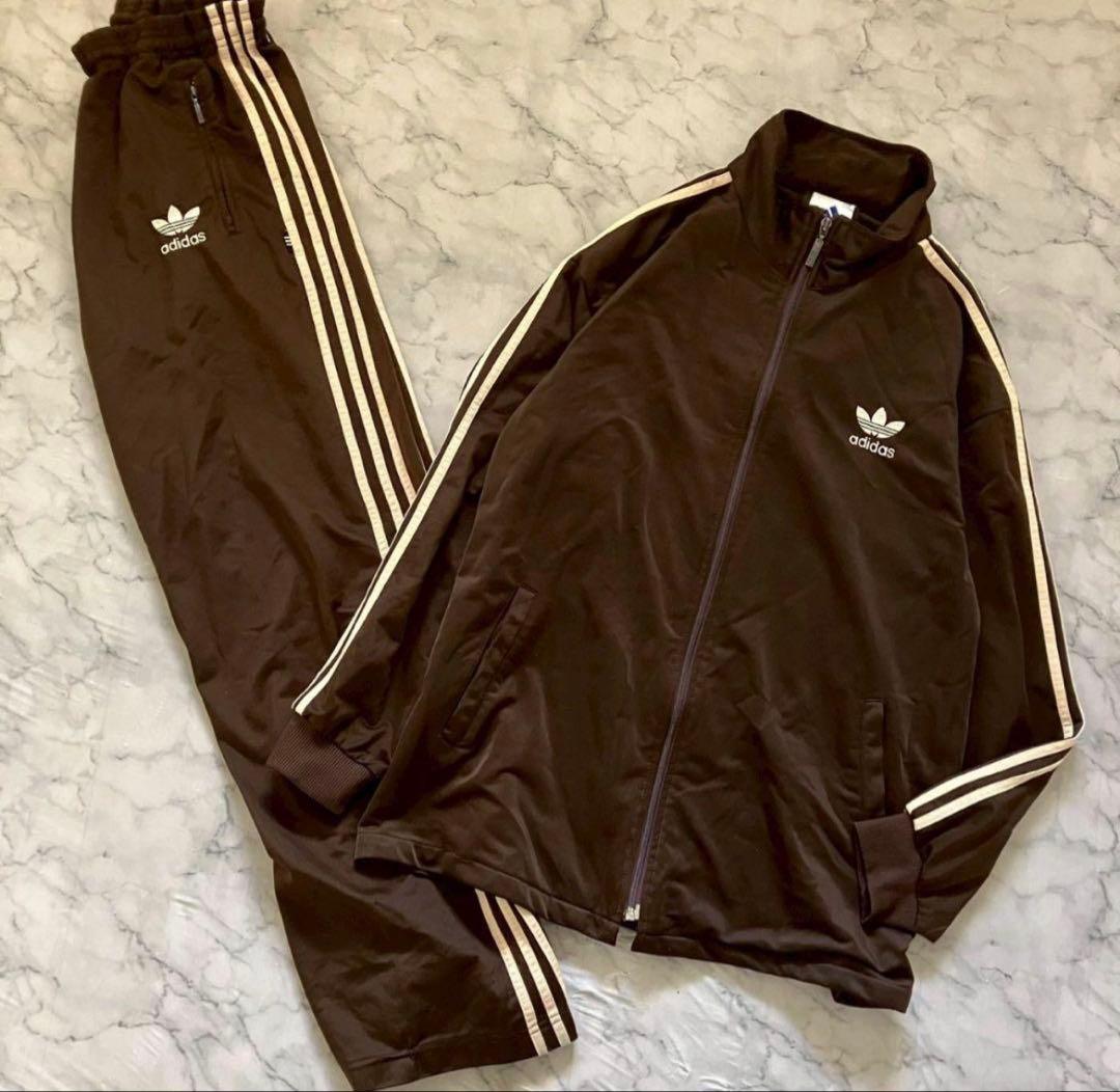 【激レア】y2k 00s adidas ジャージセットアップ 海外製