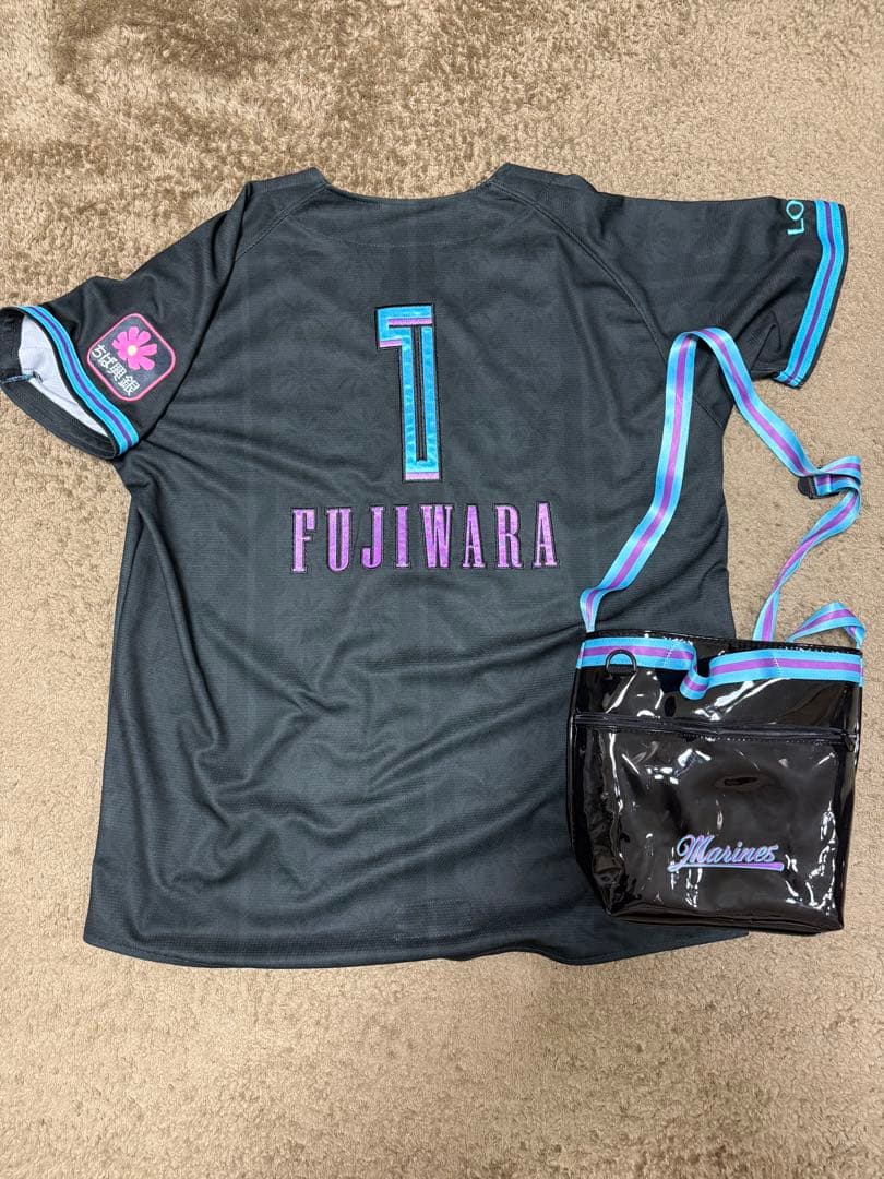 千葉ロッテマリーンズ BSWユニフォームLサイズ　藤原恭大　バックセット