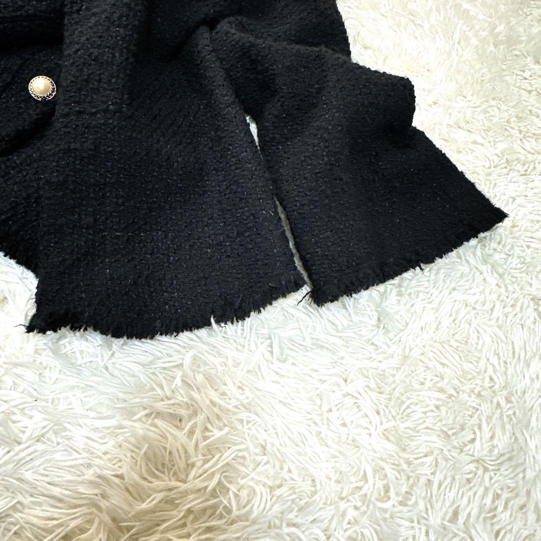 新品未使用タグ付 ルルウィルビー ダブルクロスショートジャケット パール調ボタン