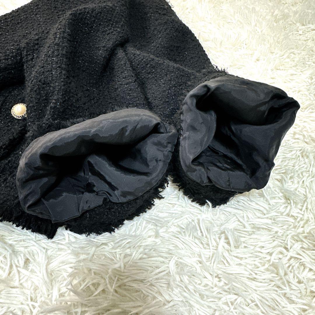 新品未使用タグ付 ルルウィルビー ダブルクロスショートジャケット パール調ボタン