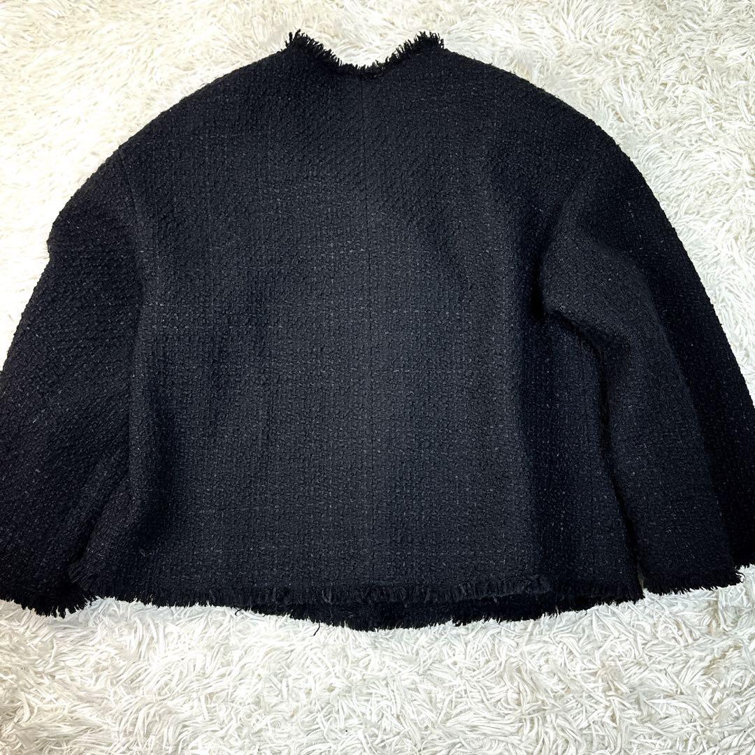 新品未使用タグ付 ルルウィルビー ダブルクロスショートジャケット パール調ボタン