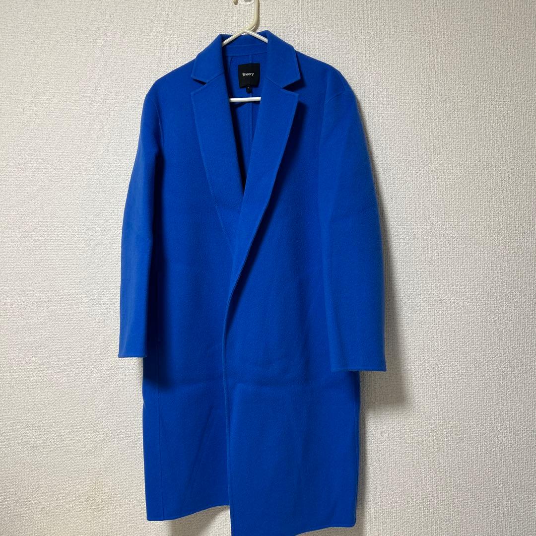 ☆お値下げしました☆Theory 青 チェスターコート Pサイズ