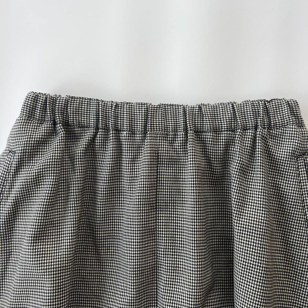 ブラックコムデギャルソン ウール チェック サルエル パンツ　XSサイズ　千鳥柄